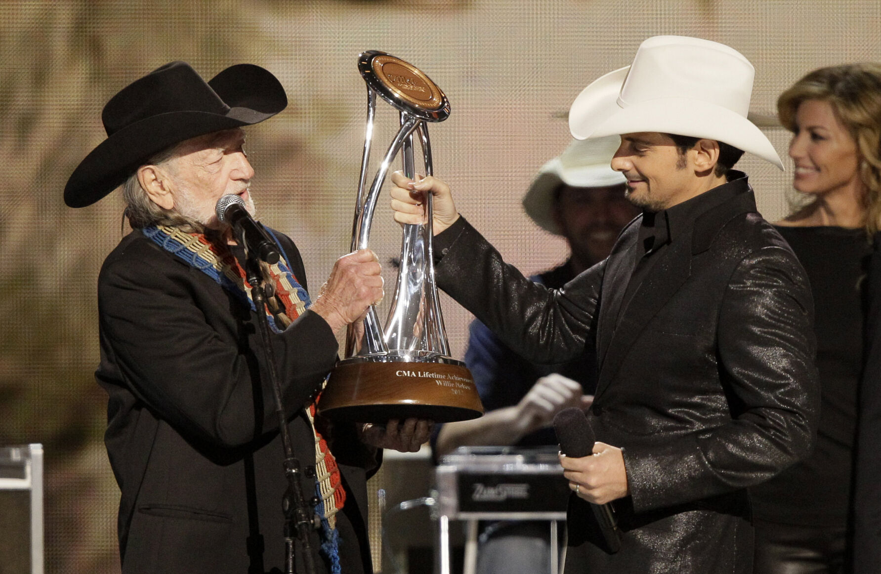 2012: Willie Nelson receives lifetime achievement award at CMAs